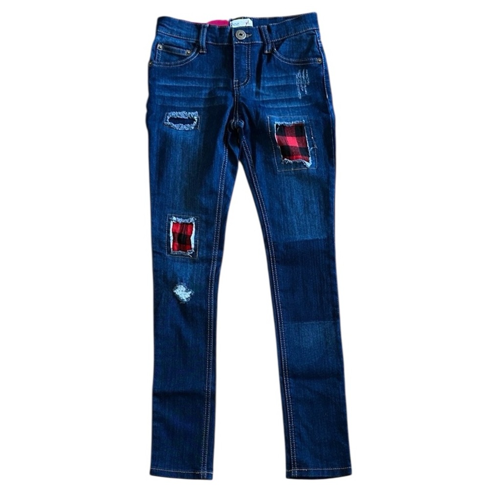 Freestyle Blue and Red Denim Jeans
